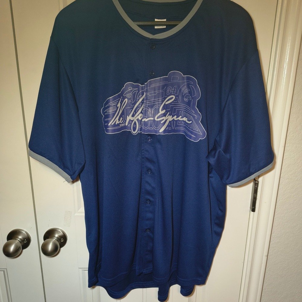 Success Brands Round Rock Express Nolan Ryan 34 Baseball Jersey Blue Mens XL